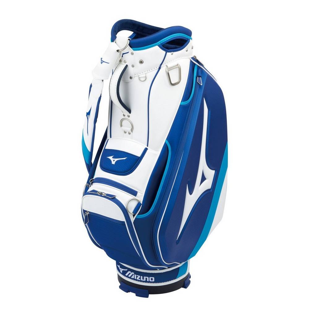 Mizuno Men's Tour Staff Bag Blue/White (240229-QFA)